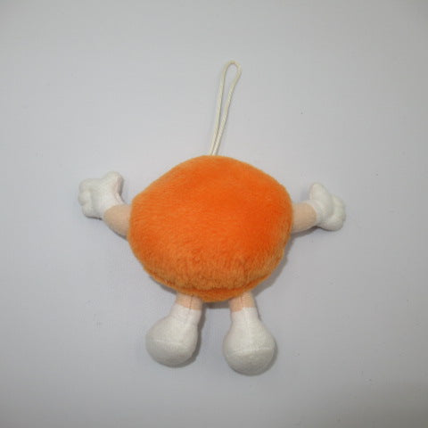 90's★m&m's★エムアンドアムズ★クリスマスオーナメント★人形★ぬいぐるみ★フィギュア★ビンテージ★１２センチ★オレンジ★