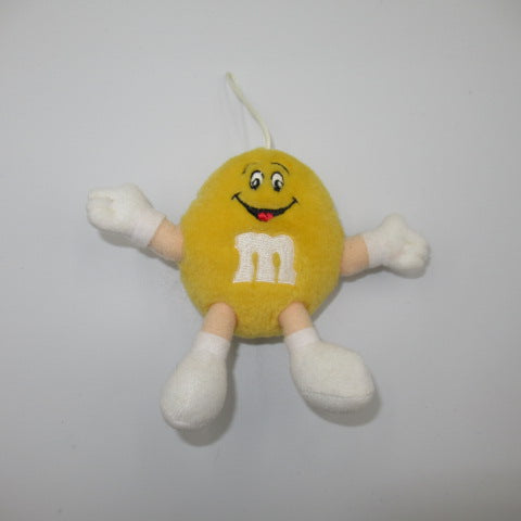 90's★m&m's★エムアンドアムズ★クリスマスオーナメント★人形★ぬいぐるみ★フィギュア★ビンテージ★１２センチ★イエロー★