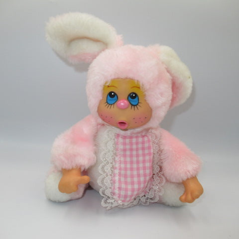 vintage★ベイビー★赤ちゃん★ウサギ★バニー★人形★フィギュア★ぬいぐるみ★ビンテージ★モンチッチ★ピンク★