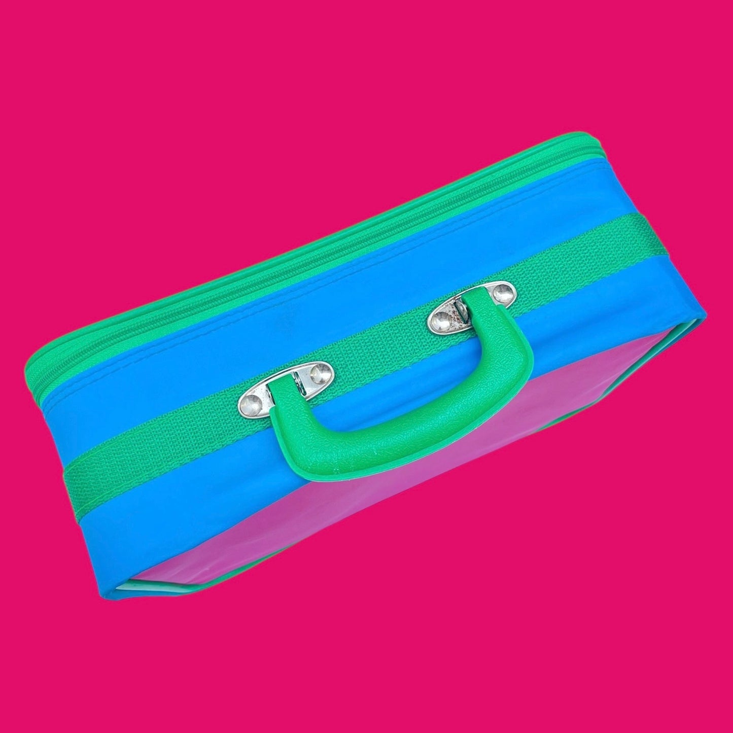 1993年★90's★vintage★ビンテージ★Barney★バーニー★Barney＆Baby Bop★バーニー＆ベイビーボップ★バーニーフレンズ★trunkbag★トランクバッグ★travel★トラベル★旅行★pink★ピンク★ぬいぐるみ★人形★フィギュア★