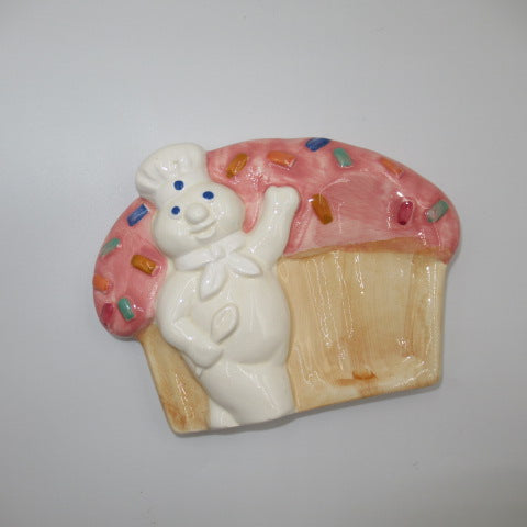 1992年★90's★Pillsbury★Doughboy★ドゥーボーイ★ドゥボーイ★陶器★スプーントレイ★人形★フィギュア★ぬいぐるみ★ビンテージ★カップケーキ★