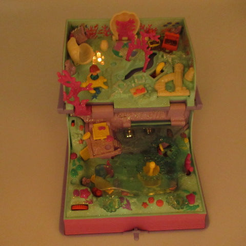 90’s★polly Pocket★ポーリーポケット★Sparkling Mermaid Adoventure★スパークリングマーメイドアドベンチャー★本★BOOK★パープル★ミニチュア★おままごと★フィギュア★人形★ぬいぐるみ★