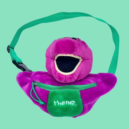 90's★Barney★バーニー★恐竜★ウエストポーチ★バッグ★Bag★人形★フィギュア★ぬいぐるみ★ビンテージ★