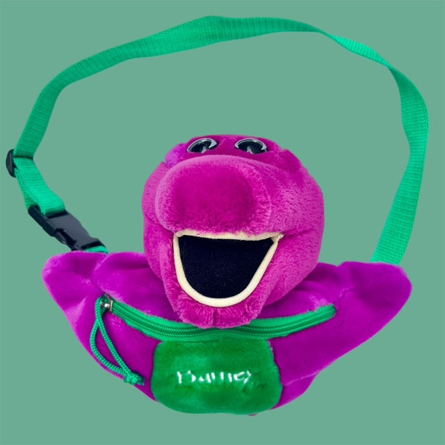 90's★Barney★バーニー★恐竜★ウエストポーチ★バッグ★Bag★人形★フィギュア★ぬいぐるみ★ビンテージ★