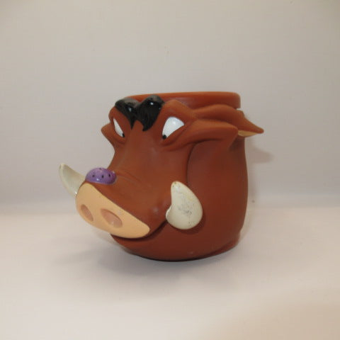 vintage★ビンテージ★Disney★ディズニー★ライオンキング★プンブァ★cup★カップ★３Dマグ★フェイスマグ★cup★カップ★３Dマグ★フェイスマグ★人形★フィギュア★ぬいぐるみ★
