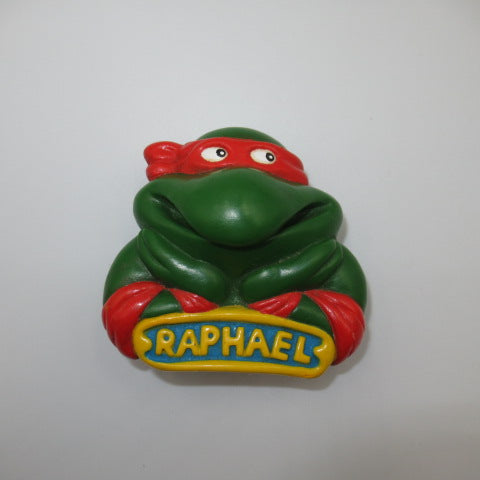 1989年★80's★TEENAGE MUTANT NINJYA TURTLES★ミュータントニンジャタートルズ★バーガーキング★ミールトイ★人形★フィギュア★ぬいぐるみ★ビンテージ★吸盤付きクリップ★歯ブラシスタンド★ラファエロ★