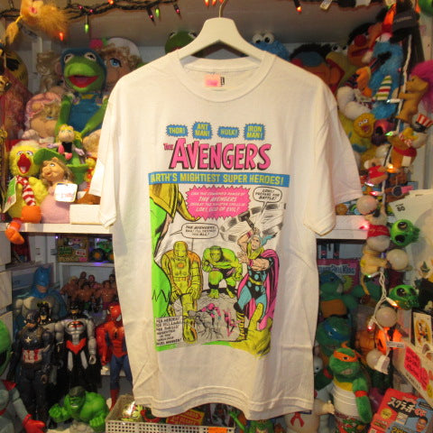 MARVEL★Marvel Comics★AVENGERS★Avengers★T-shirt★Hulk★Iron Man★Mighty Thor★Men's★M size★White★Figure★Doll★Plush toy★ 