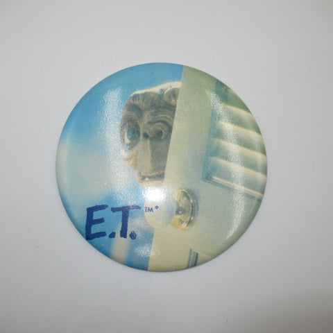 1982年★80's★E.T.★映画★イーティー★BIG缶バッジ★バッチ★人形★フィギュア★ぬいぐるみ★ビンテージ★1★