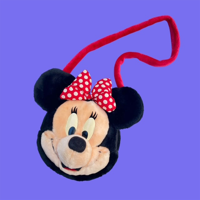 Vintage★Minnie Mouse★ミニーマウス★フェイスショルダー★バッグ★Bag★人形★フィギュア★ぬいぐるみ★ビンテージ★Mickey Mouse★ミッキーマウス★