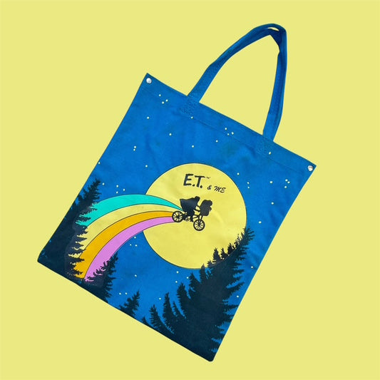 1982年★80's★E.T.★映画★イーティー★トートバッグ★人形★フィギュア★ぬいぐるみ★ビンテージ★ブルー★