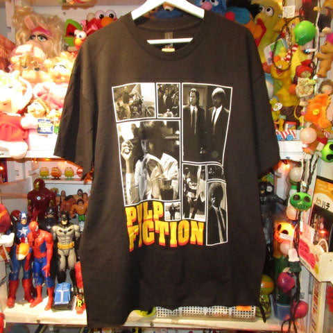 PULPFICTION★Pulp Fiction★T-shirt★Uma Thurman★John Travolta★Men's★Size L★New★Tarantino★Figure★Doll★Plushie★★ 