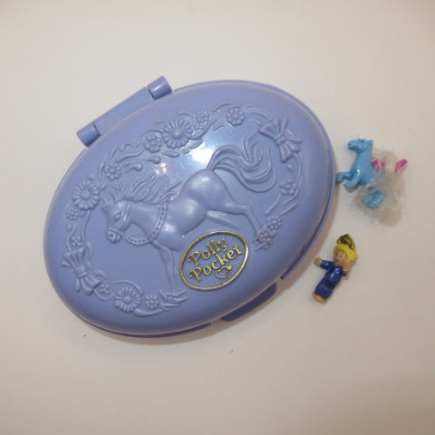 ほぼ完品！1995年★90's★Polly Pocket★ポーリーポケット★Unicorn Meadow★ユニコーン★人形★ぬいぐるみ★フィギュア★コンパクト★ビンテージ★ラベンダー★