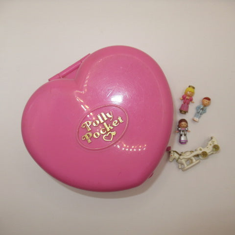 ライトアップ！ほぼ完品！1992年★90's★Polly Pocket★ポーリーポケット★Starlight Castle★お城★キャッスル★ハート★人形★ぬいぐるみ★フィギュア★コンパクト★ビンテージ★ピンク★