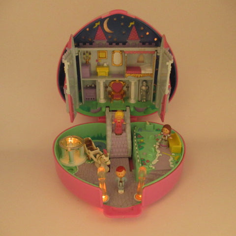 ライトアップ！ほぼ完品！1992年★90's★Polly Pocket★ポーリーポケット★Starlight Castle★お城★キャッスル★ハート★人形★ぬいぐるみ★フィギュア★コンパクト★ビンテージ★ピンク★