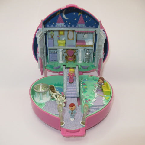 ライトアップ！ほぼ完品！1992年★90's★Polly Pocket★ポーリーポケット★Starlight Castle★お城★キャッスル★ハート★人形★ぬいぐるみ★フィギュア★コンパクト★ビンテージ★ピンク★