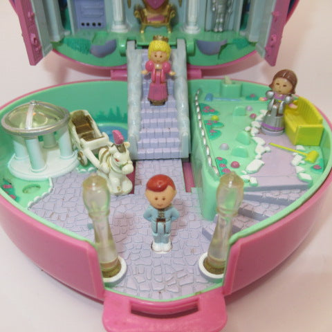 ライトアップ！ほぼ完品！1992年★90's★Polly Pocket★ポーリーポケット★Starlight Castle★お城★キャッスル★ハート★人形★ぬいぐるみ★フィギュア★コンパクト★ビンテージ★ピンク★