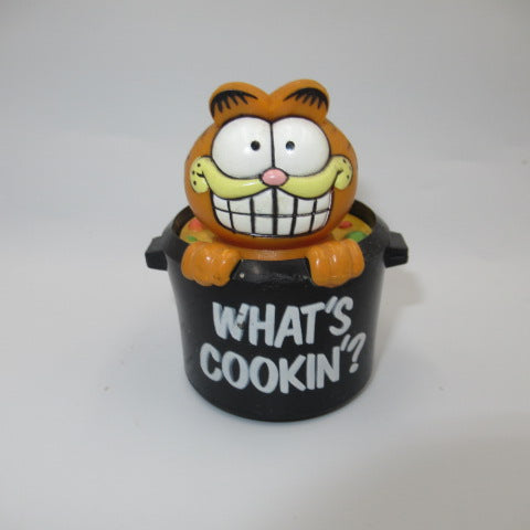 1981年★80's★GARFIELD★ガーフィールド★PVC★人形★フィギュア★ぬいぐるみ★ビンテージ★鍋★スープ★