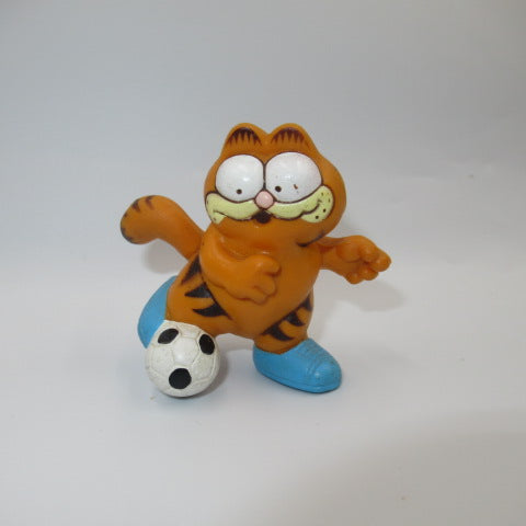1981年★80's★GARFIELD★ガーフィールド★PVC★人形★フィギュア★ぬいぐるみ★ビンテージ★サッカー★