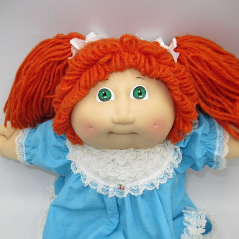 80's★キャベツ畑人形★Cabbage Patch Kids★女の子★ブルー★ワンピース★レッドヘア★ツインテール★赤ちゃん★ベイビー★Baby★着せ替え人形★フィギュア★人形★ぬいぐるみ★