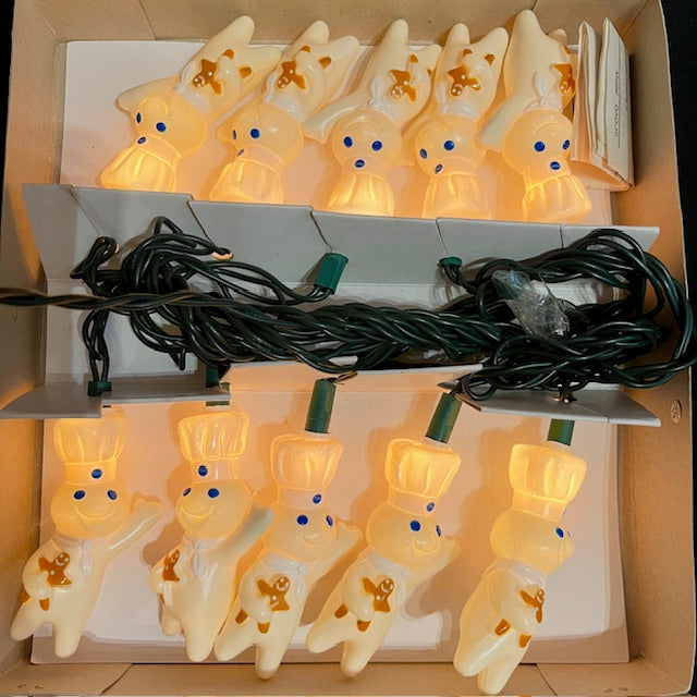 2000s★Pillsbury★Doughboy★ドゥーボーイ★ドゥボーイ★Party Lights★パーティーライト★デコレーションライト★人形★フィギュア★ぬいぐるみ★ビンテージ★