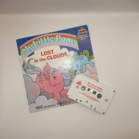 80’s★1985年★MY LITTLE PONY★マイリトルポニー★TAKING STORY BOOK★本とカセットテープのセット★ビンテージ★24ページ★LOST IN THE CLOUDS★フィギュア★人形★ぬいぐるみ★