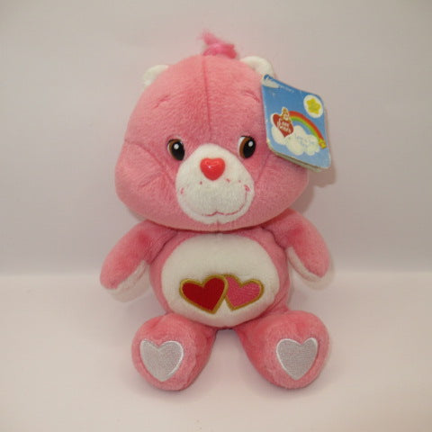 2003年★CareBears★ケアベア★lovealotbear★Plush★ビーニー★約２１センチ★heart★ハート★pink★ピンク★フィギュア★人形★ぬいぐるみ★
