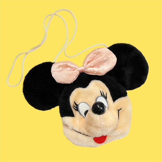Vintage★Minnie Mouse★ミニーマウス★フェイスショルダー★バッグ★Bag★ポーチ★人形★フィギュア★ぬいぐるみ★ビンテージ　★2★