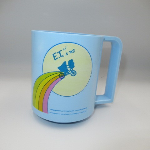 80’s★1982年★E.T★プラスティックカップ★cup★コップ★ブルー★ビンテージ★フィギュア★人形★ぬいぐるみ★