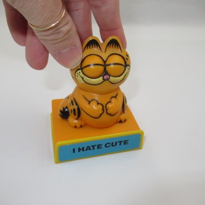 1981年★80's★GARFIELD★ガーフィールド★メッセージドール★人形★フィギュア★ぬいぐるみ★ビンテージ★I HATE CUTE★