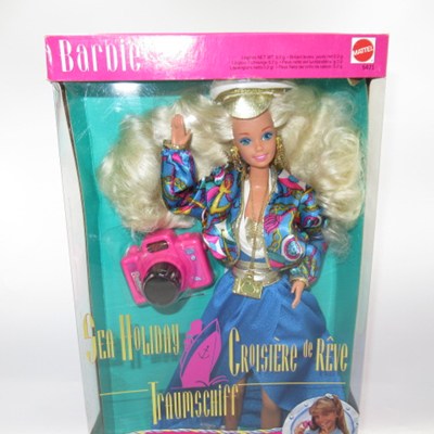 90's★1992年★Barbie★バービー★SEA HOLIDAY GROISIERE DE REVE TRAUMSCHIFF Barbie★カメラ★リップ付き★人形★フィギュア★ぬいぐるみ★ビンテージ★doll★ドール★
