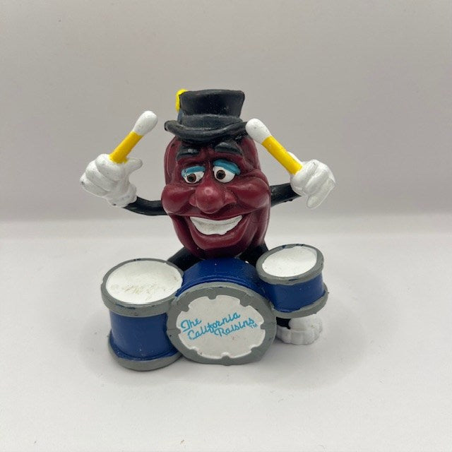 1988年★80's★vintage★ビンテージ★CaliforniaRaisin★カリフォルニアレーズン★Raisin★レーズン★アドバタイジング★企業物★PVC★PVCフィギュア★dram★ドラム★フィギュア★人形★ぬいぐるみ★