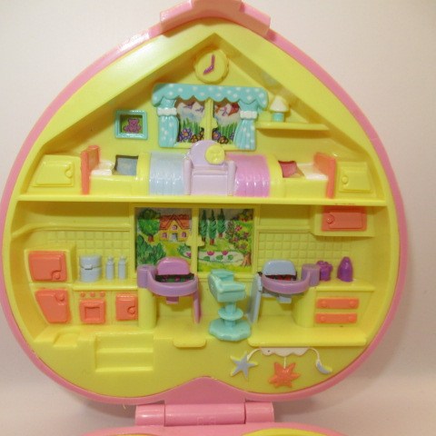 90’s★1994年★Polly Pocket★ポーリーポケット★Perfect playroom★ハート★ピンク★ミニチュア★ままごと★フィギュア★人形★ぬいぐるみ★難あり★