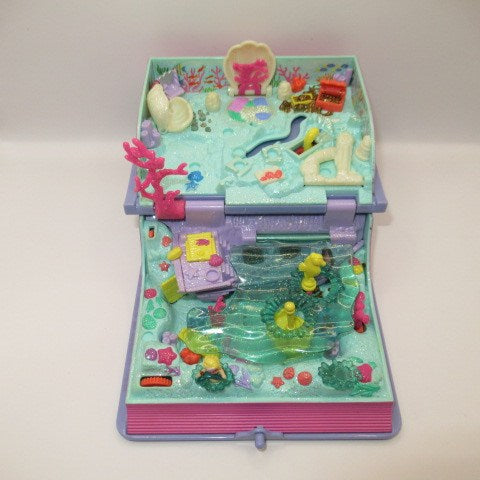 90’s★1994年★Polly Pocket★ポーリーポケット★Sparkling Melmaid Adventure★スパークリングマーメイドアドベンチャー★絵本★本★パープル★ライツアップ★ミニチュア★ままごと★フィギュア★人形★ぬいぐるみ★