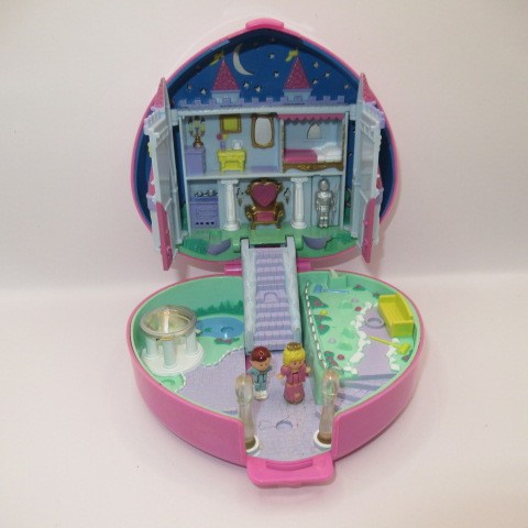 90’s★1992年★Polly Pocket★ポーリーポケット★staright Castle★スターライトキャッスル★ハート★濃いピンク★ライト★難ありミニチュア★ままごと★フィギュア★人形★ぬいぐるみ★