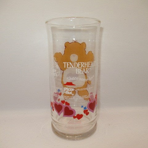 1983年★Care Bears★ケアベア★Pizza Hut★ピザハット★グラス★人形★フィギュア★ぬいぐるみ★ビンテージ★テンダーハートベア★TENDERHEART BEAR★
