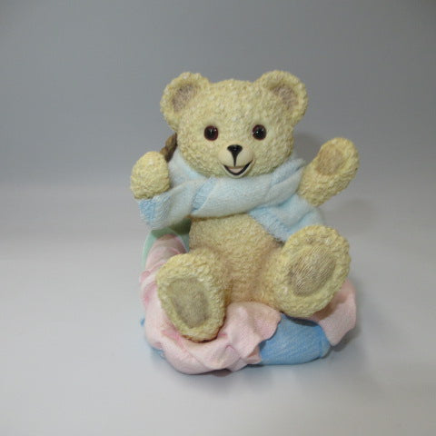 90’s★1998年★Snuggle Bear★スナグルベア★ファーファ★クマ★置物★フィギュア★Hamilton★レジン★A Busket Full Of Sweet Snuggle★シリアルナンバー入り★柔軟剤★企業物★フィギュア★人形★ぬいぐるみ★