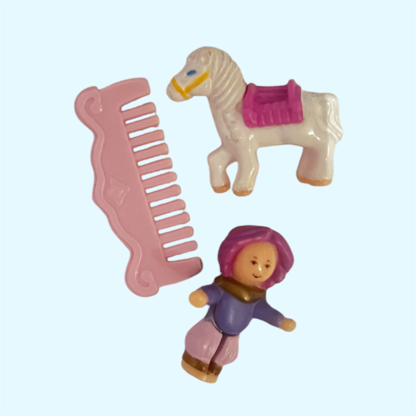 ほぼ完品！1995年★90's★Polly Pocket★ポーリーポケット★Arabian Beauty★ポニー★人形★ぬいぐるみ★フィギュア★コンパクト★ビンテージ★ラベンダー★