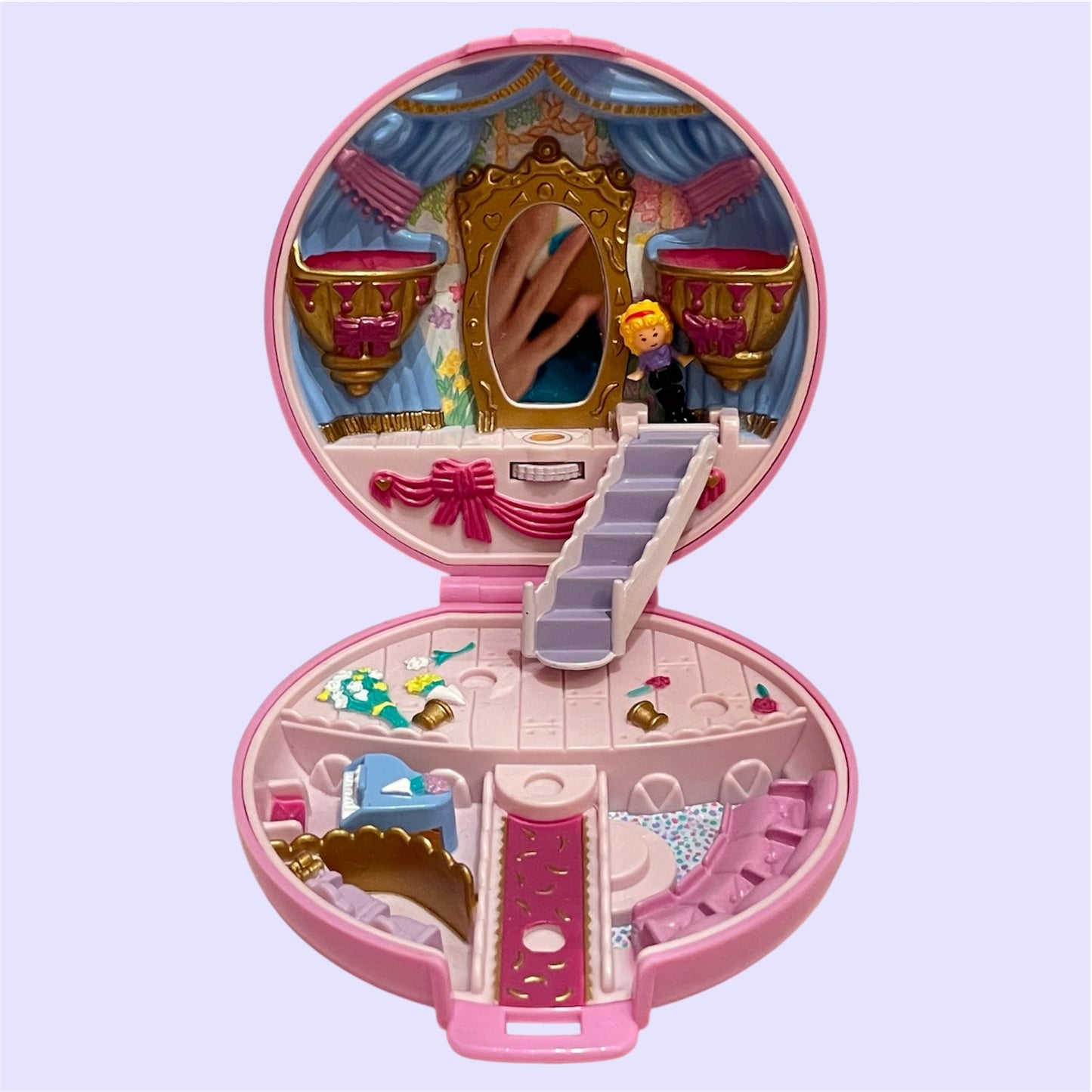 1993年★90's★vintage★ビンテージ★PollyPocket★ポーリーポケット★コンパクト★くるりんバレリーナ★Bluebird★ブルーバード社★ミニチュア★人形★ぬいぐるみ★フィギュア