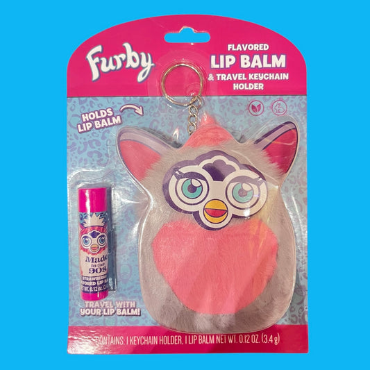 Furby★ファービー★LIPBALM★リップバーム★Keychain★holder★キーチェーン★ホルダー★ネイビー★キーホルダー★人形★ぬいぐるみ★フィギュア