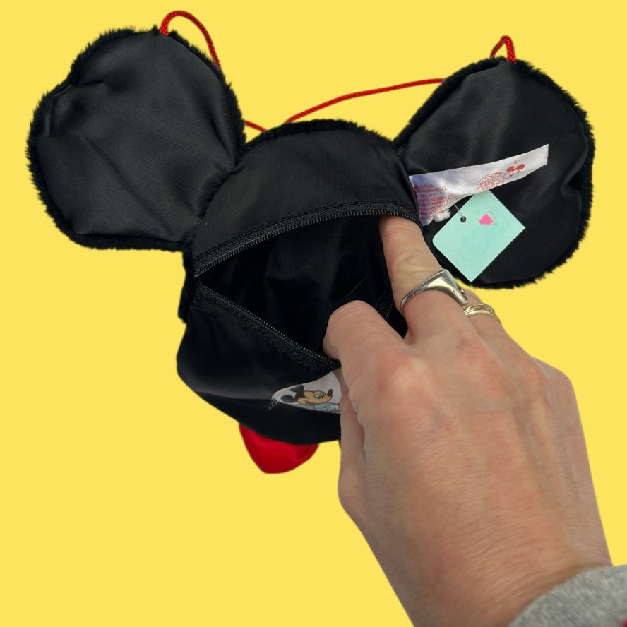 1★Vintage★Mickey Mouse★ミッキーマウス★Face Shoulder★フェイスショルダー★Bag★バッグ★ビンテージ★人形★ぬいぐるみ★フィギュア