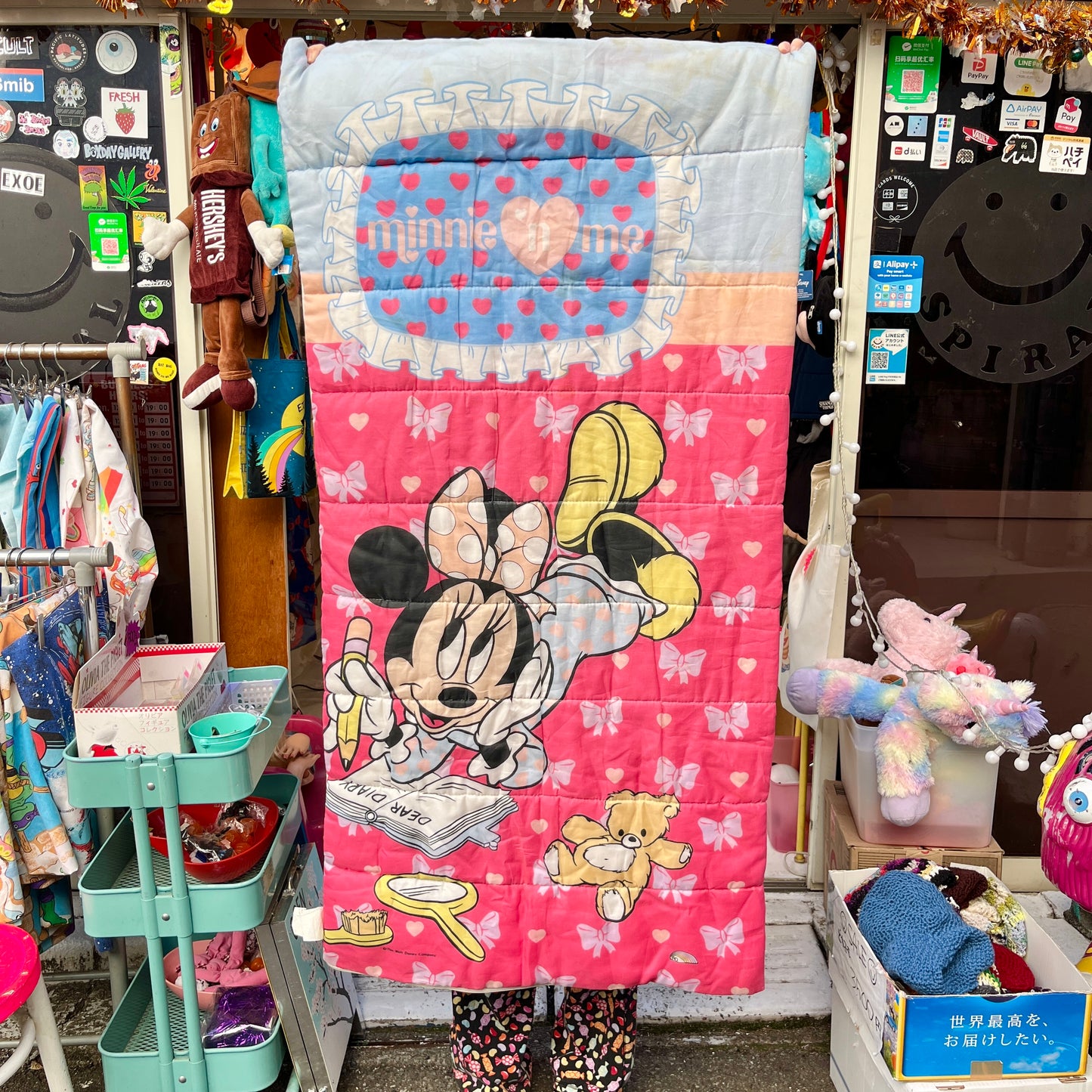 Vintage★Minnie Mouse★ミニーマウス★Disney★ディズニー★寝袋★布団★人形★フィギュア★ぬいぐるみ★ビンテージ