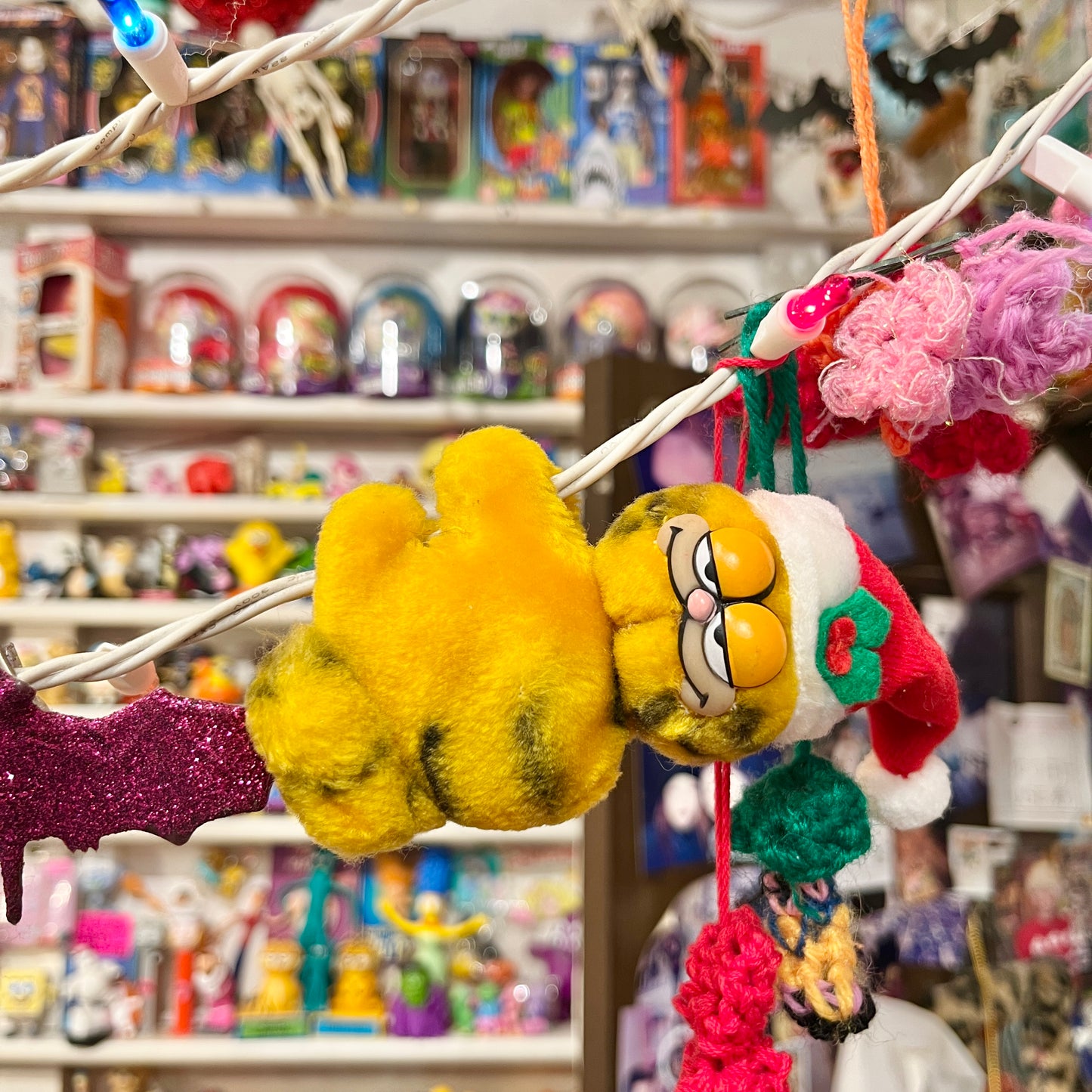 80's★GARFIELD★ガーフィールド★Christmas★クリスマス★クリップ人形★ビンテージ★ぬいぐるみ★フィギュア