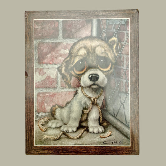 70's★GIG★絵画★絵★ビンテージ★オールド★犬★イヌ★パピー★フィギュア★人形★ぬいぐるみ★Big Eyes★ビッグアイ★2