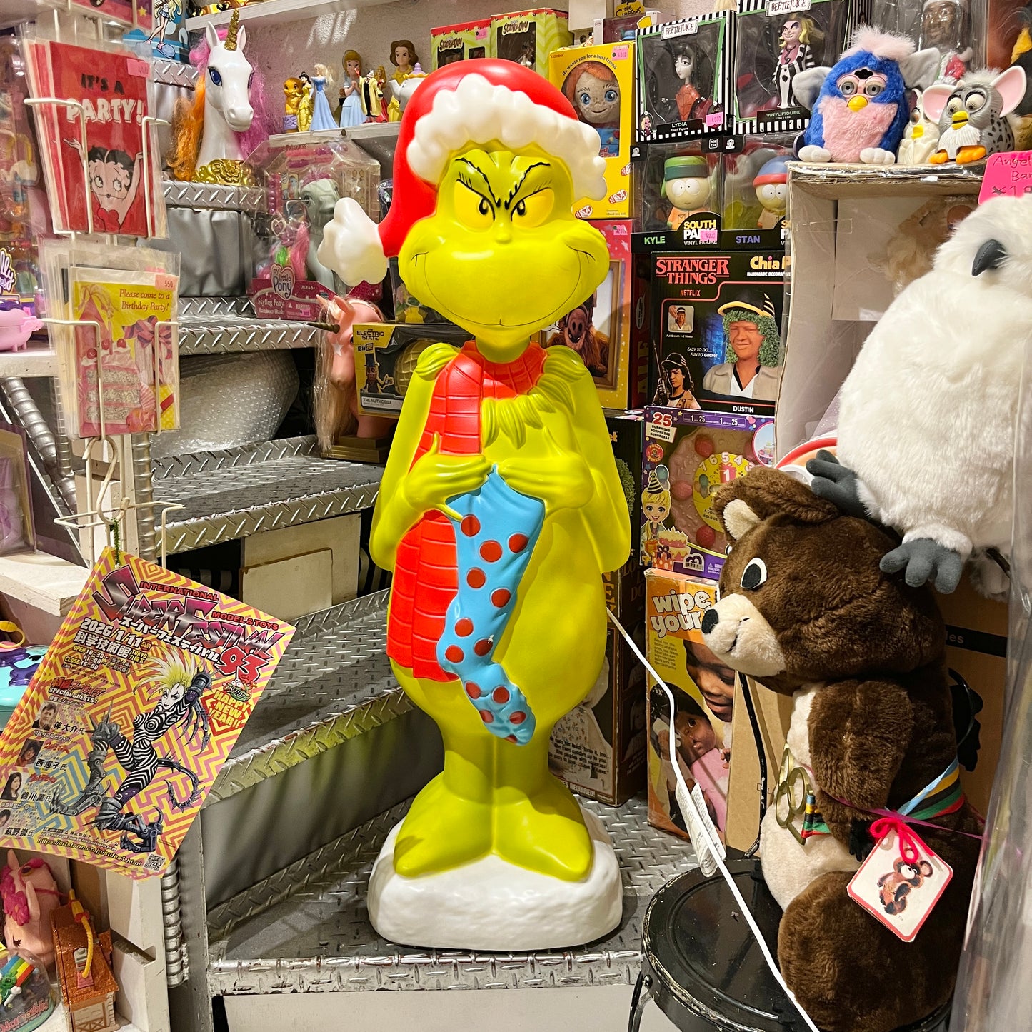 The Grinch★グリンチ★映画★Christmas★クリスマスライト★Dr Sueuss★ドクタースース★フィギュア★人形★ぬいぐるみ★95cm