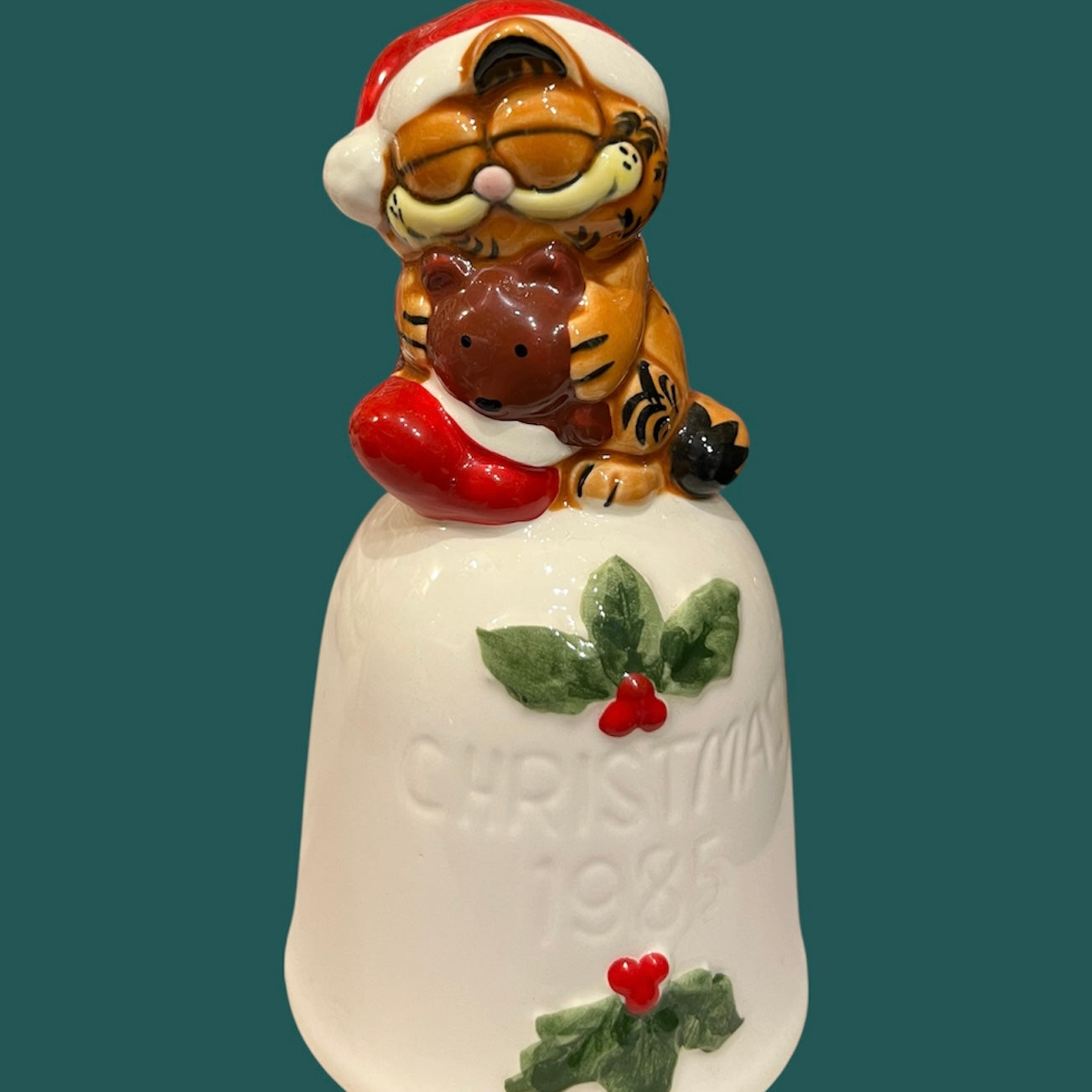 1985年★80's★GARFIELD★ガーフィールド★Christmas★Bell★クリスマス★ベル★人形★フィギュア★ぬいぐるみ★ビンテージ