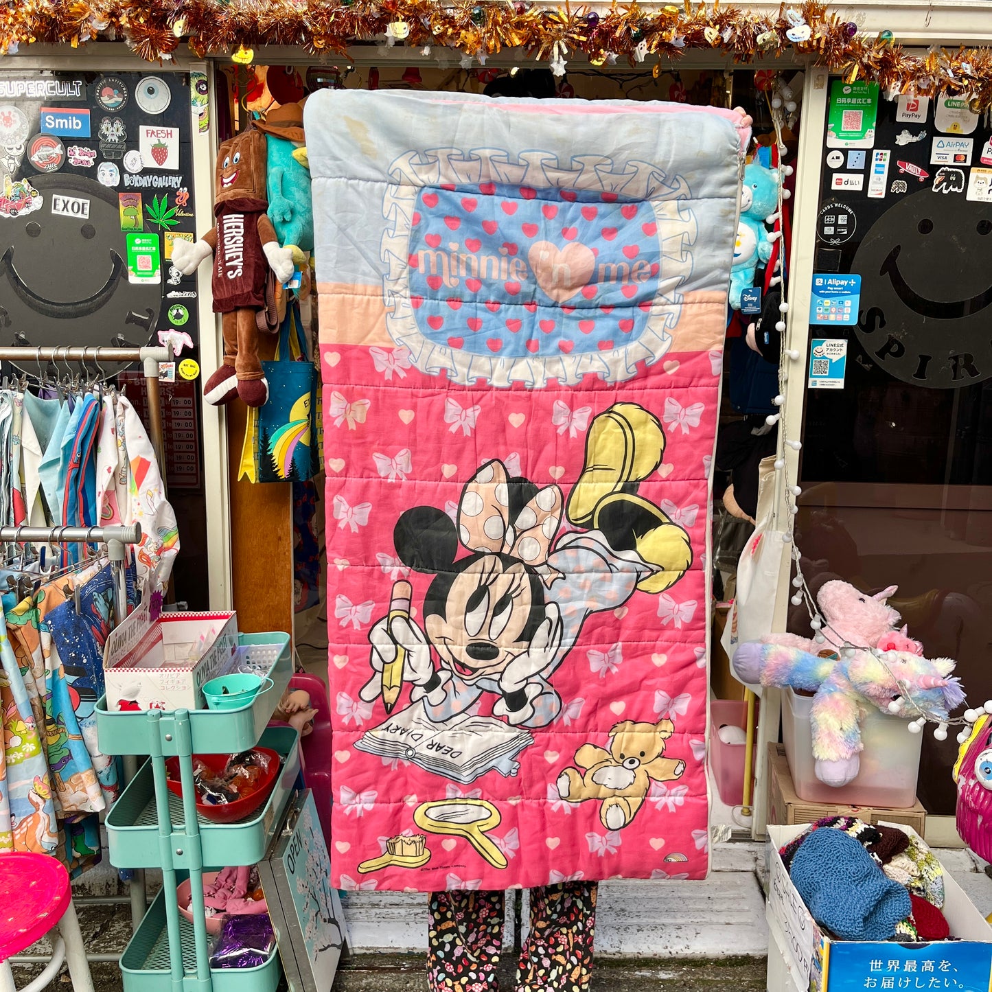 Vintage★Minnie Mouse★ミニーマウス★Disney★ディズニー★寝袋★布団★人形★フィギュア★ぬいぐるみ★ビンテージ