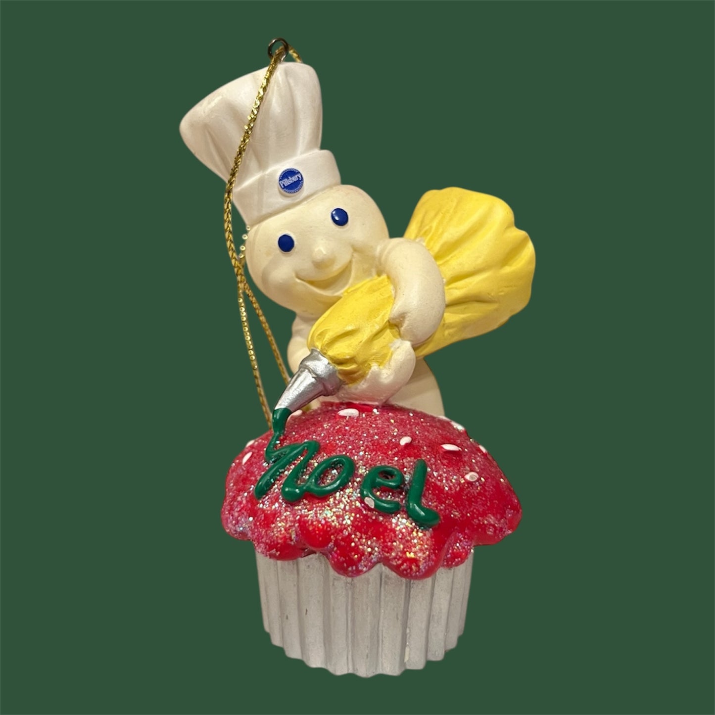 2001★Pillsbury★Doughboy★ドゥーボーイ★ドゥボーイ★Christmas Ornament★クリスマスオーナメント★人形★フィギュア★ぬいぐるみ★ビンテージ★カップケーキ