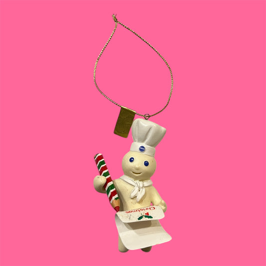 2001★Pillsbury★Doughboy★ドゥーボーイ★ドゥボーイ★Christmas Ornament★クリスマスオーナメント★人形★フィギュア★ぬいぐるみ★ビンテージ★手紙