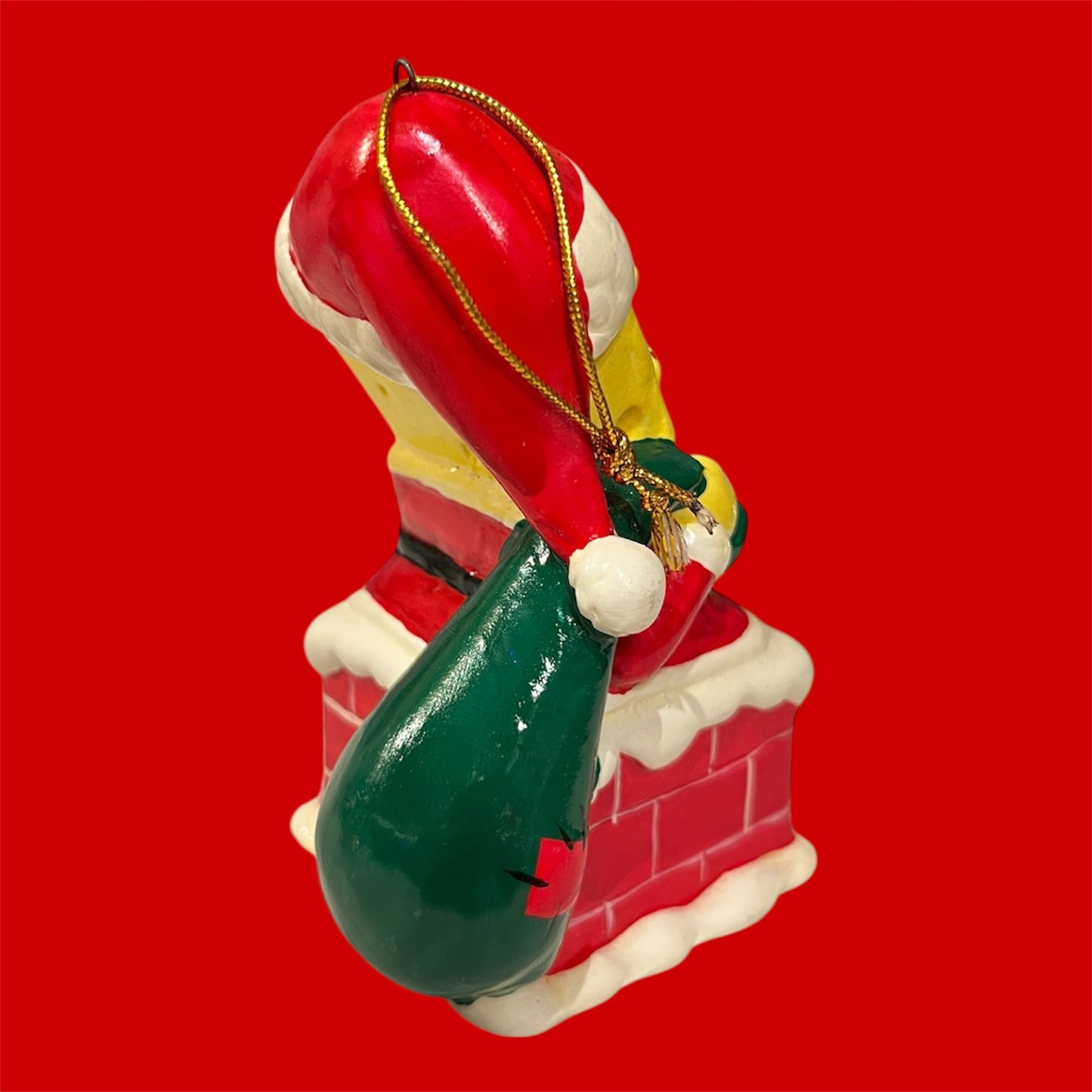 Vintage★SpongeBob★スポンジボブ★ニコロデオン★Christmas Ornament★クリスマスオーナメント★人形★フィギュア★ぬいぐるみ★ビンテージ