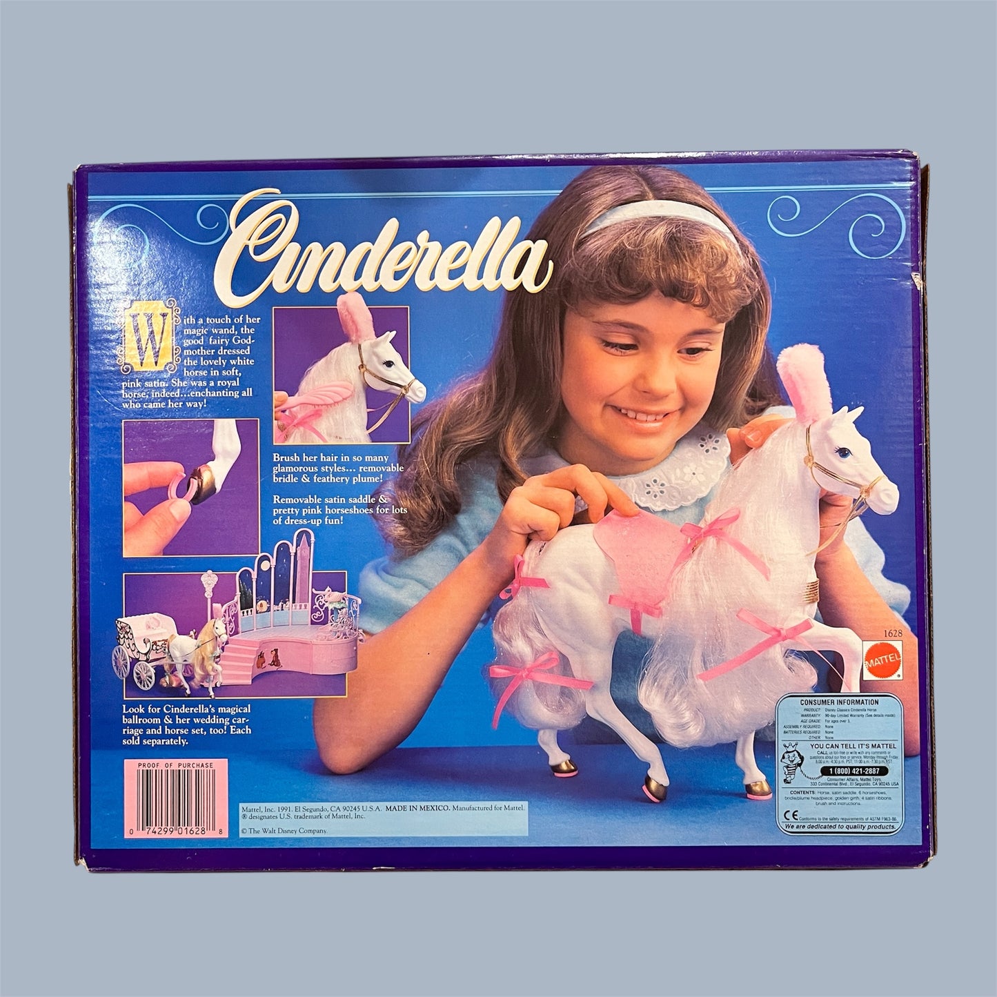 90's★1991年★MATTEL★マテル★Cinderella★シンデレラ★ロイヤルホース★馬★ディズニー★Disney★人形★ぬいぐるみ★フィギュア★ビンテージ